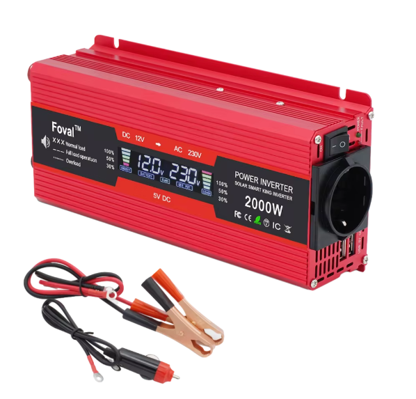 Convertisseur de Tension 1500W - 2600W 12V 220V