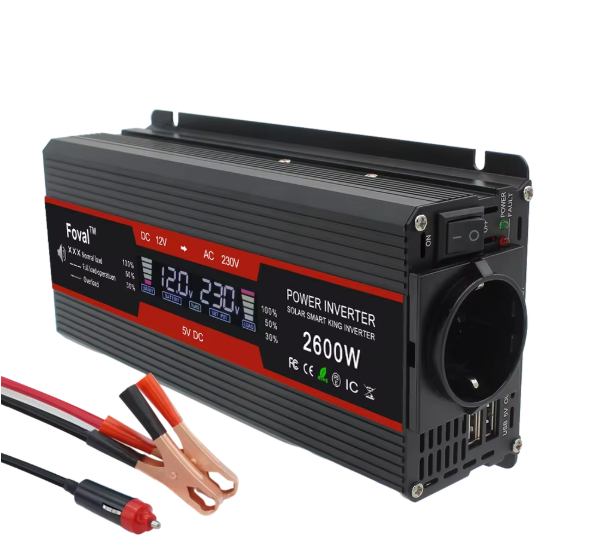 Convertisseur de Tension 1500W - 2600W 12V 220V