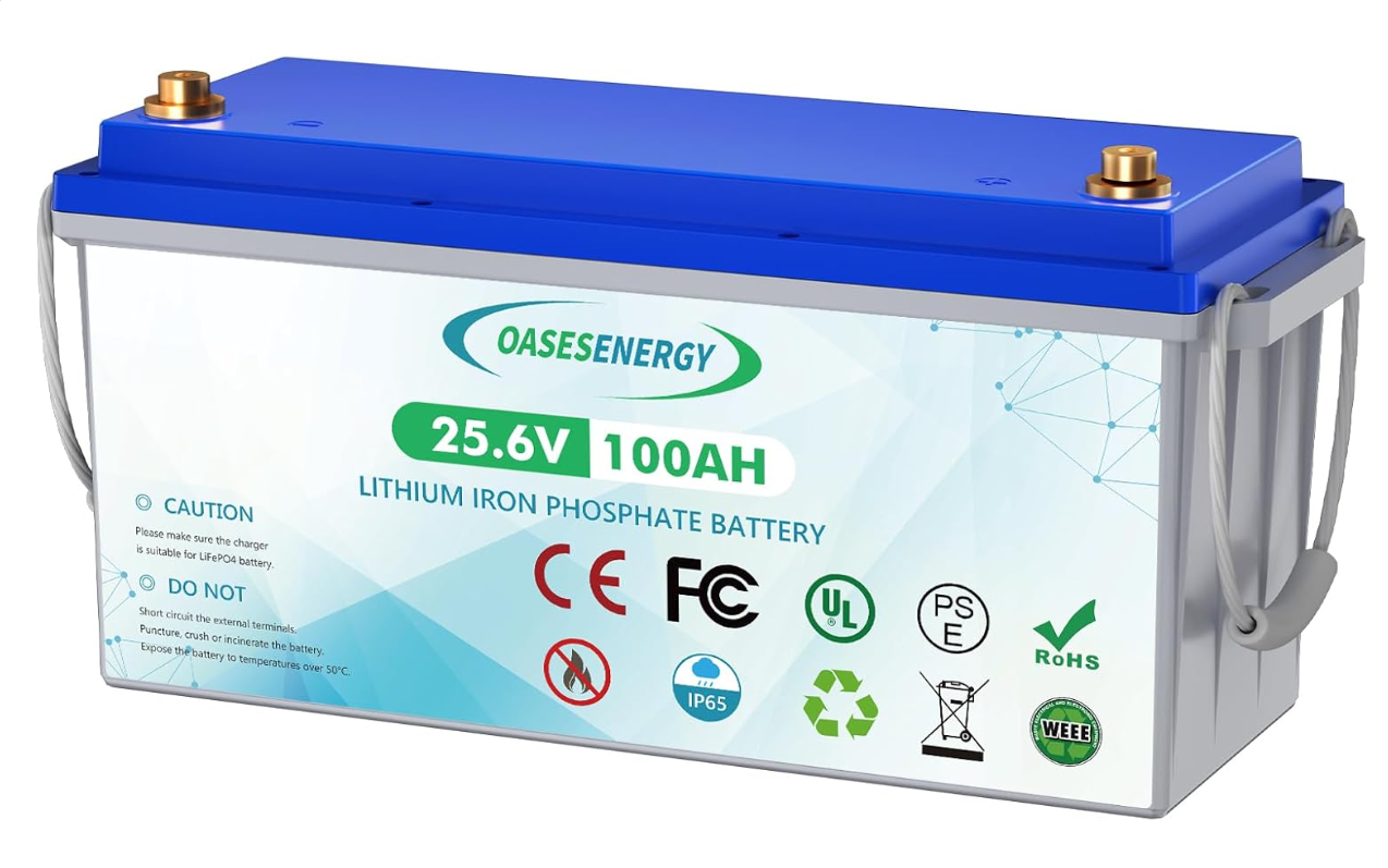 Oasesenergy Batterie LiFePO4 24V-100AH