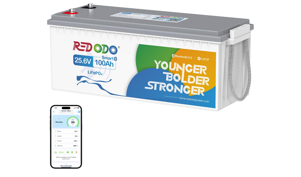 Redodo Batterie au Lithium 12V-24V