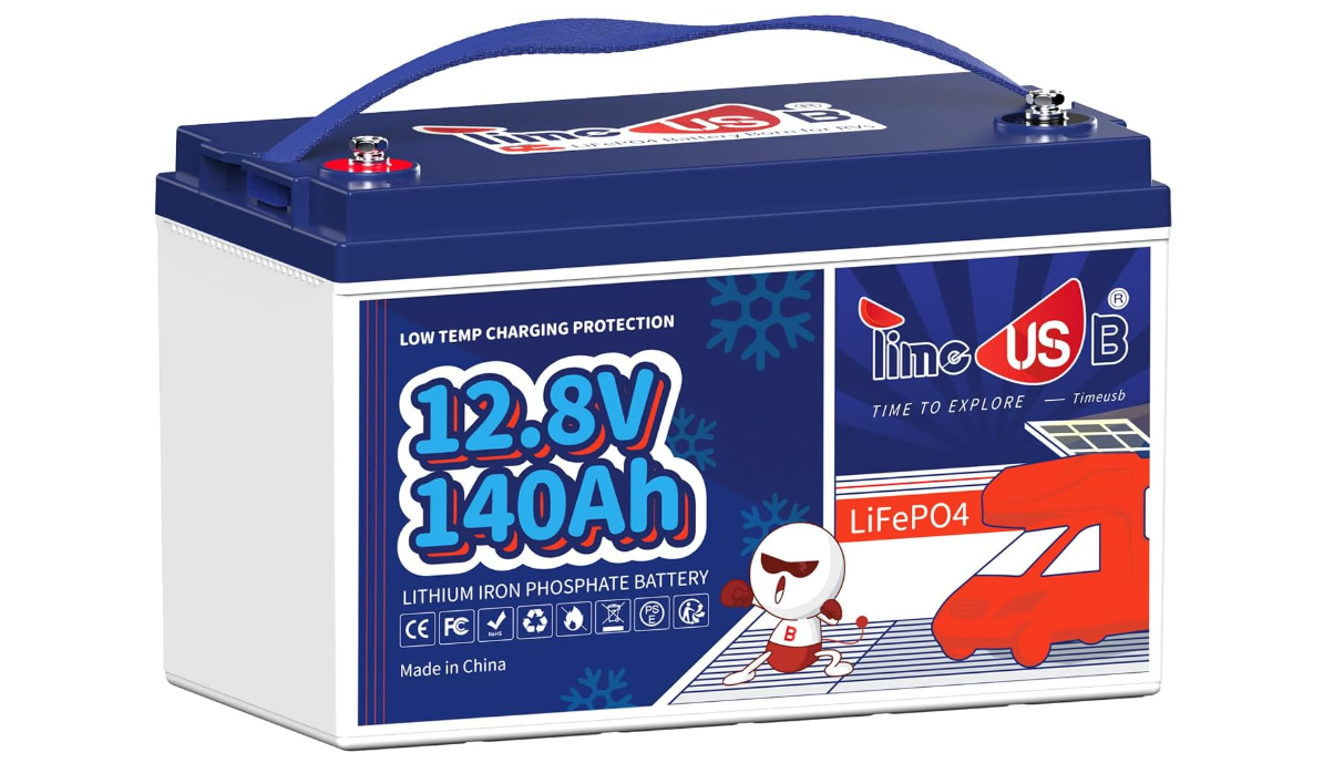 Timeusb batterie rechargeable pour système solaire 12V - 25.6V