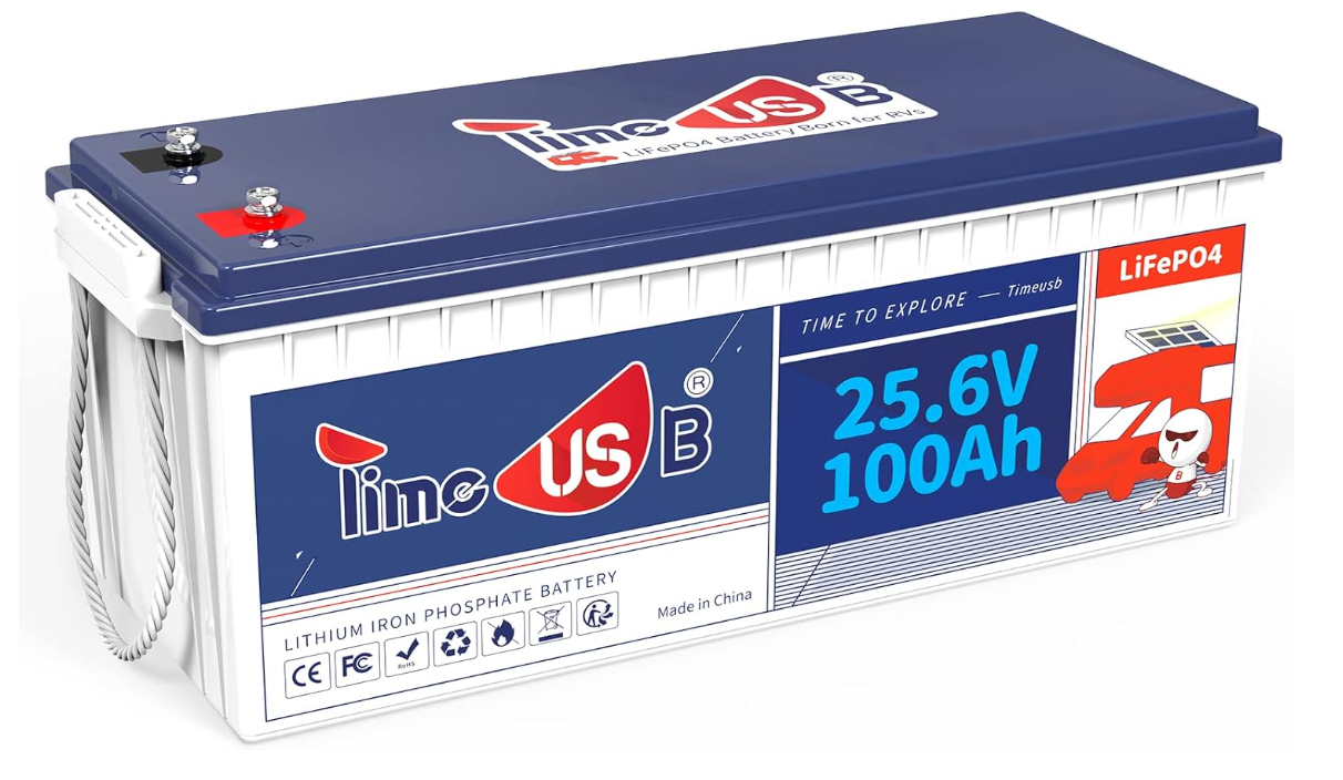 Timeusb batterie rechargeable pour système solaire 12V - 25.6V