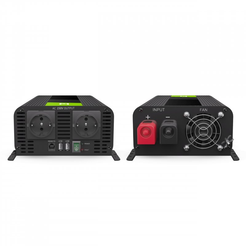 Green Cell® Onduleur Pur Sinus 12V → 230V – 500W / 1000W ou 1000W / 2000W | Inverter Haute Performance pour Voiture, Camping-Car, Systèmes Solaires