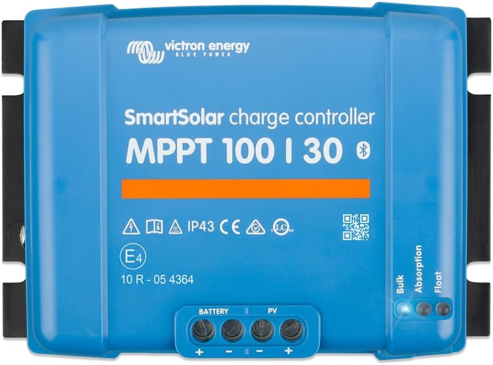 Victron Energy SmartSolar MPPT 100V 30 Ah 12/24v Contrôleur de Charge Solaire (avec Bluetooth)
