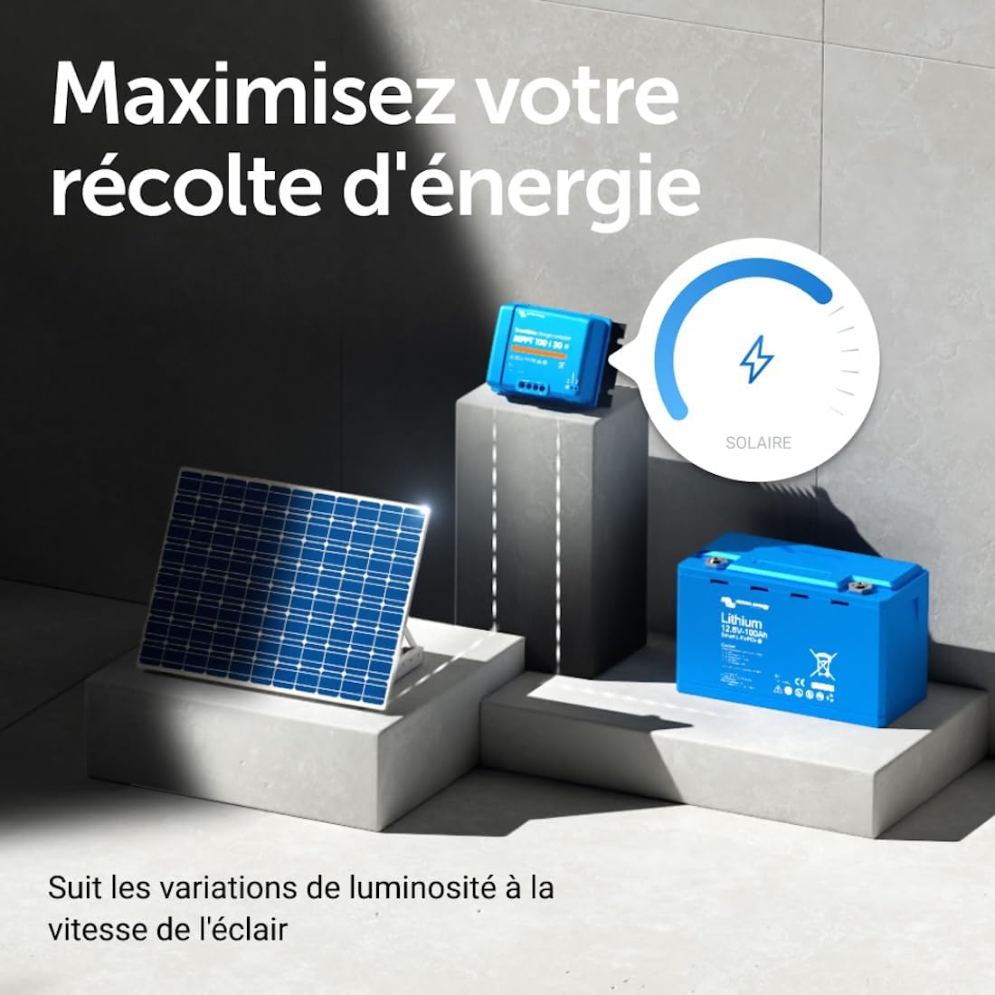 Victron Energy SmartSolar MPPT 100V 30 Ah 12/24v Contrôleur de Charge Solaire (avec Bluetooth)