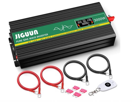 JIGUUN 3000W Convertisseur 12V 220V pur sinus