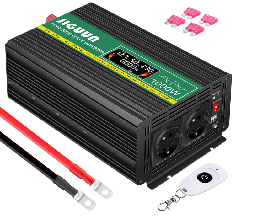 JIGUUN 3000W Convertisseur 12V 220V pur sinus